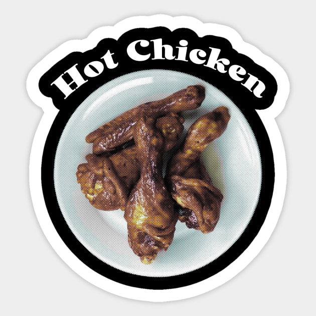 Hot Chicken - Dot Style Sticker by FandiLagi